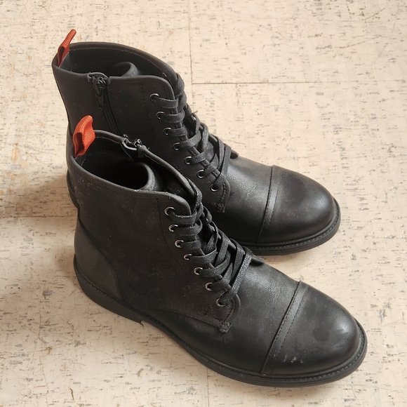 NEW Call It Spring Men's Black Lace Boots - Picture 2 of 5